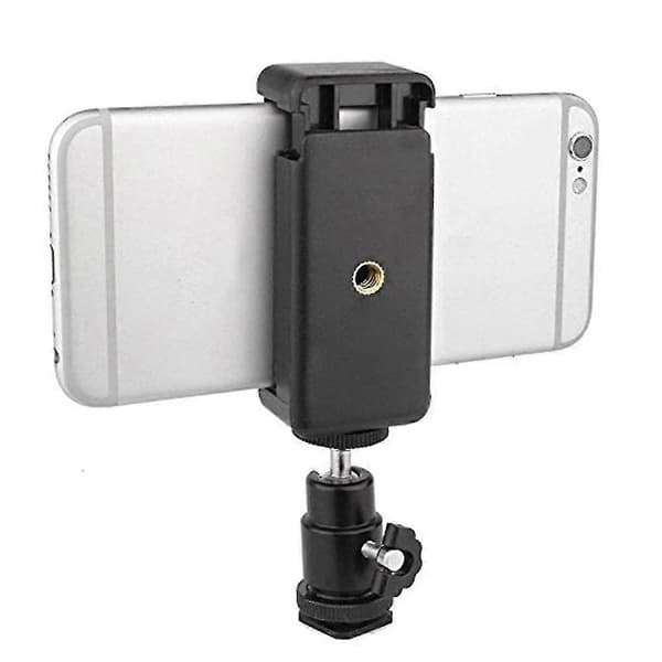 Telefonklämma Hållare Blixtskoadapter Kulhuvud För DSLR-kamera