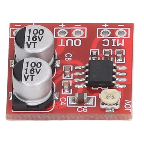 5 stk. Elektret Mikrofonforsterkermodul Justerbar Forsterkning LM386 20‑200x DC4V‑12V