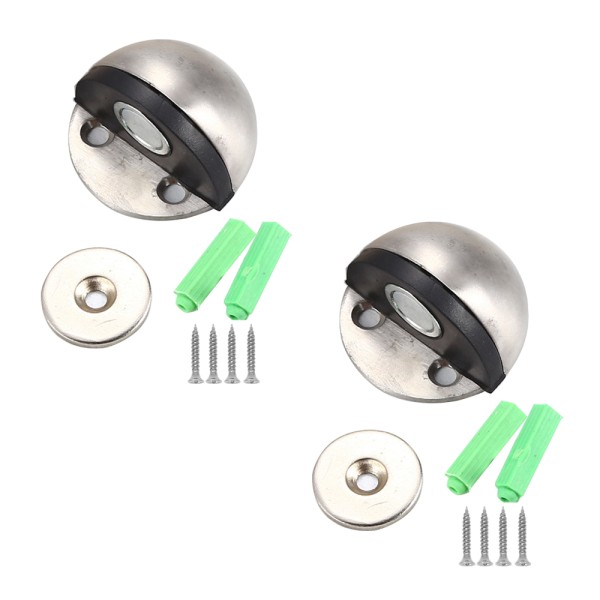 2-pak Dørstopper, Magnetisk Dørstopper, Flush Moderne Gulvmontering