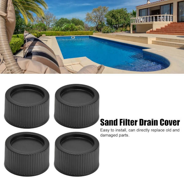 4 st/set Avloppskåpa och packningsbyte för HAYWARD Swimming Pool Sand Tank Tillbehör