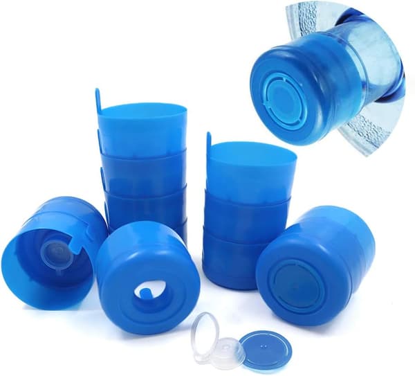 10-pack 3/5 Gallon Återanvändbara Vattenflaskor Ersättningskorkar Spill