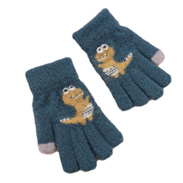 Barnehansker Fullfingerhansker Strikket varme hansker Vinter