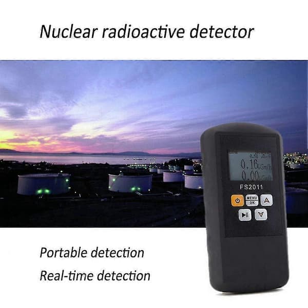 Strålningsmätare, Geiger-räknare Nukleär Strålningsdetektor med LCD-display, Stråldata Testare Marmor