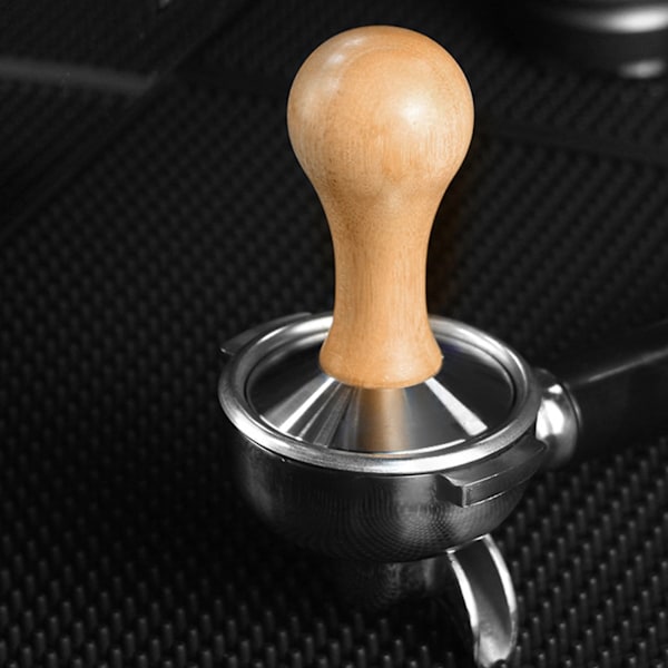 Kaffetamper Multifunktionel 304 Rustfrit Stål Flad Bund Kaffe Pulver Bønne Presse Hammer til Kaffe Brygning 51mm/2.01in