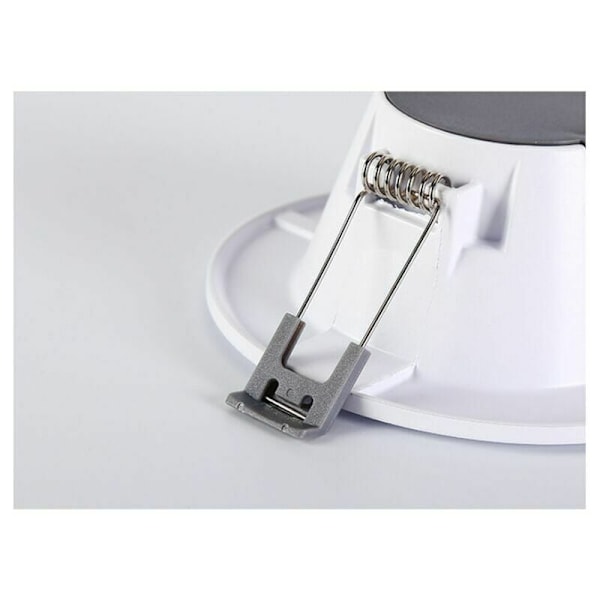 LED-panellampa i helaluminiumkonstruktion, Slim LED Downlight för infälld montering i tak, Neutralvit 4000K 460Lm 5-7W Smart Wifi Dimbar för