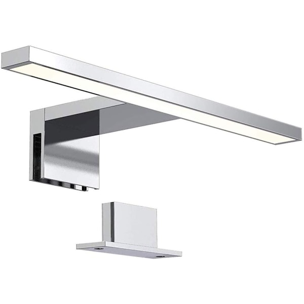 Elegant Design Platt LED-vägglampa, Bred Användning Krompläterad Aluminiumlegering 30CM, Korrosionsbeständighet Snabb Installation