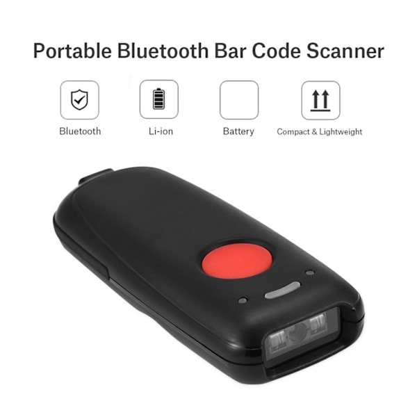 Kannettava langaton Bluetooth-viivakoodiskanneri iOS-, Android- ja Windows-laitteille