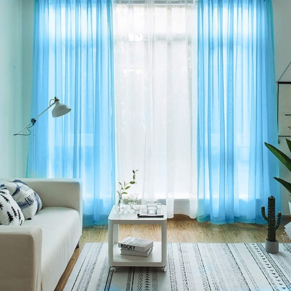 Transparente Gardiner til Stuen med Stanglomme