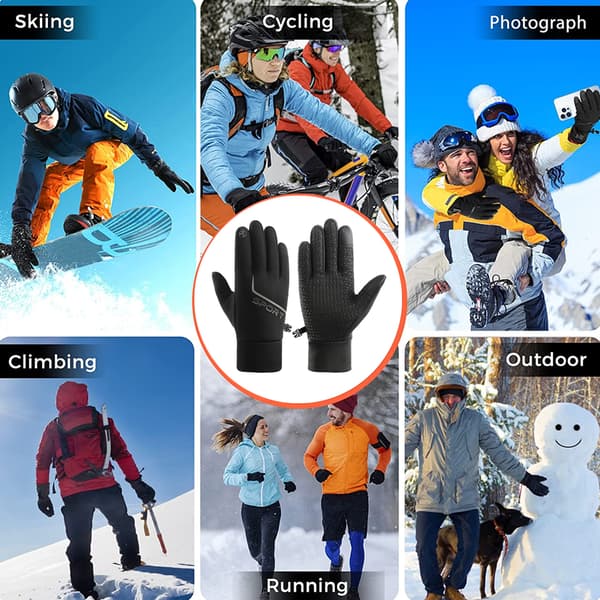 Touchscreen Vinter Varme Handsker til Mænd Kvinder Egnet til Løb, Cykling, Ski og Daglig Brug