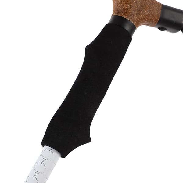 3-delt svart 135CM, teleskopisk turstav