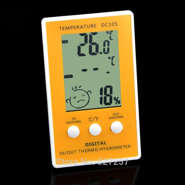 Biltermometer Innvendig Utvendig LCD Digitalt Display Temperatur Måler