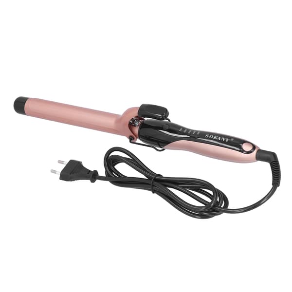 Deep Waves Creator, keramisk krøllstav med temperaturlås, bærbar 25 mm diameter styler, EU-plugg for sikker og effektiv hårstyling