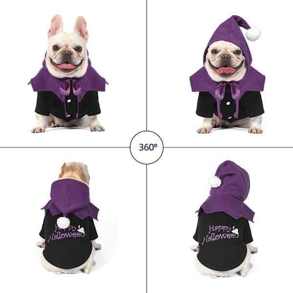 Halloween-kostyme for liten/middels stor hund/katt