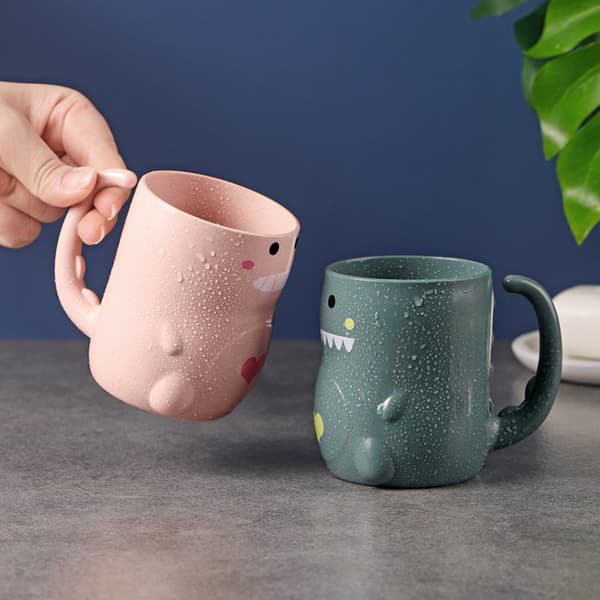 2-pack Okrossbar Tandborstmugg Badrumsmugg, Mjuk och Tålig
