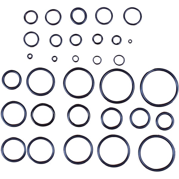 Gummi O-ring sæt - 419 stk. - 3-50mm O-ring sortiment - O-ringe - O-ring sæt