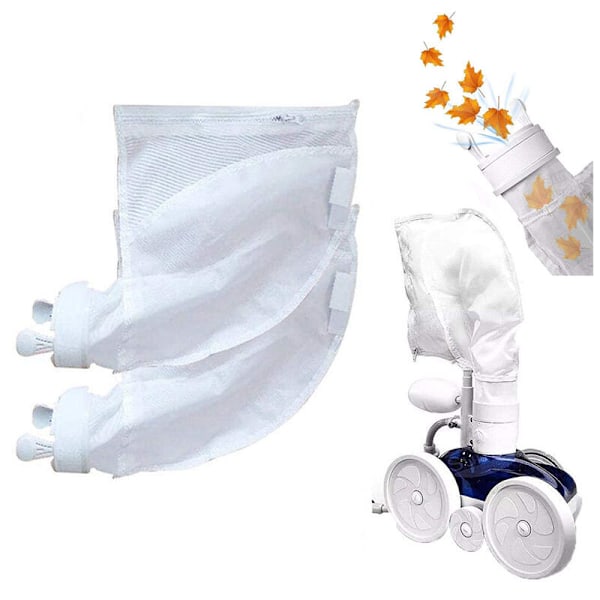 Robotpoolrengörare Tillbehör, Nylon Mesh Pool Cleaner Dragkedjeförsedd Allround Skräpfångare Stor Kapacitet för Polaris 280, Högkvalitativ Tät Väv