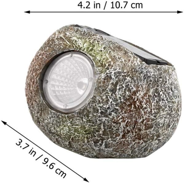 Solcellsstenlampor Vattentäta LED Trädgårdsstenmarklampa Utomhus