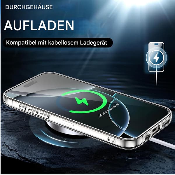 Klart iPhone 16 Pro-deksel - Slitesterk og støtsikker beskyttelse