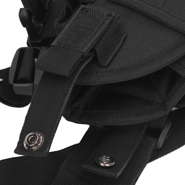 Drop Leg Bag Multifunktionell Lårväska Justerbar Spänne Benväska för Utomhuslöpning Klättring Svart