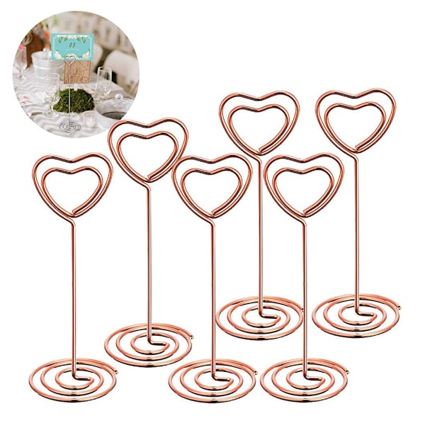 12 stk Høy Place Card Holder Bordnummerholder Bordkort Holder