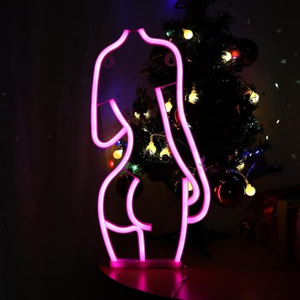 Lady Neon-kyltti Valokyltti Seksikäs Yö Yö Neon-kyltti 41.5cm*