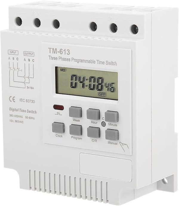 Programmerbar tidsbryter - 380V Timer TM-163 tidsbryter for 350V-420V AC trefasemotor