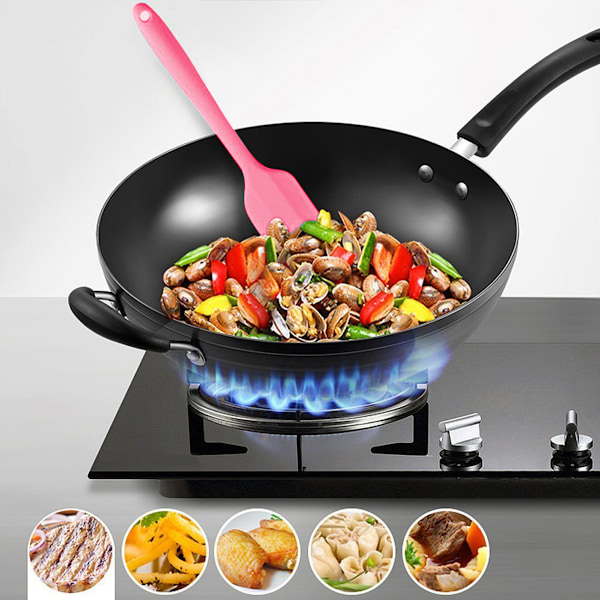 Matlagningskompisar: Silikonspatelset, Värmebeständigt Upp Till 230°C, Sömlös Design För Hygien, Non-Stick Vänligt, Flexibla Skrapor, Lätt Att Rengöra