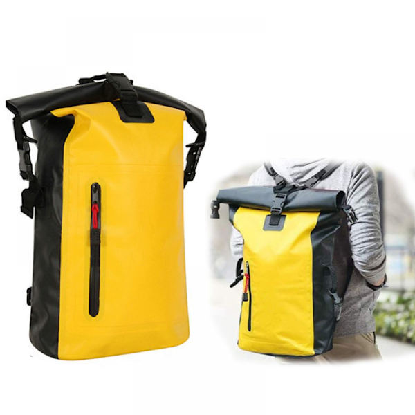 Vattentät väska 25L torrväska Set, Lättvikts utomhus torrväska Vattensportväskor, säkerhetslås, för kajakpaddling, båtliv, resor, kanot, fiske,