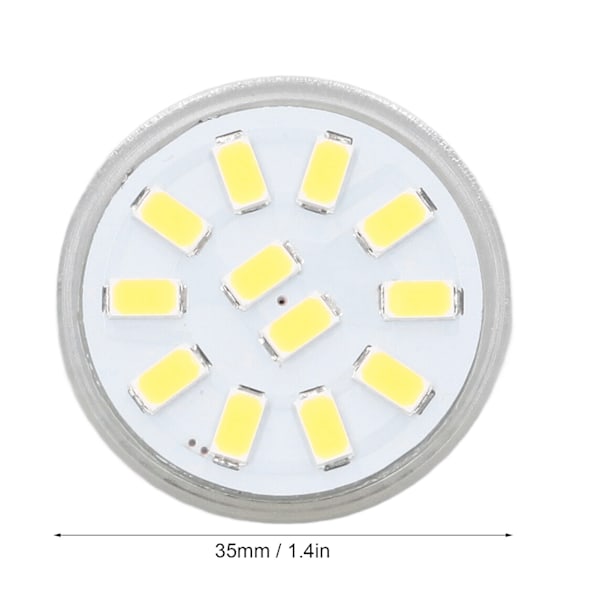 4 stk. MR11 LED Spotlys Pære med Dobbelt Nålebase 360° Varmeafledning 3W 12 LED Lampepære Kold Hvid