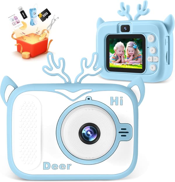 Børnetøjsbilleder 40MP & 1080P HD Digitalt Selfie-kamera til 3-1