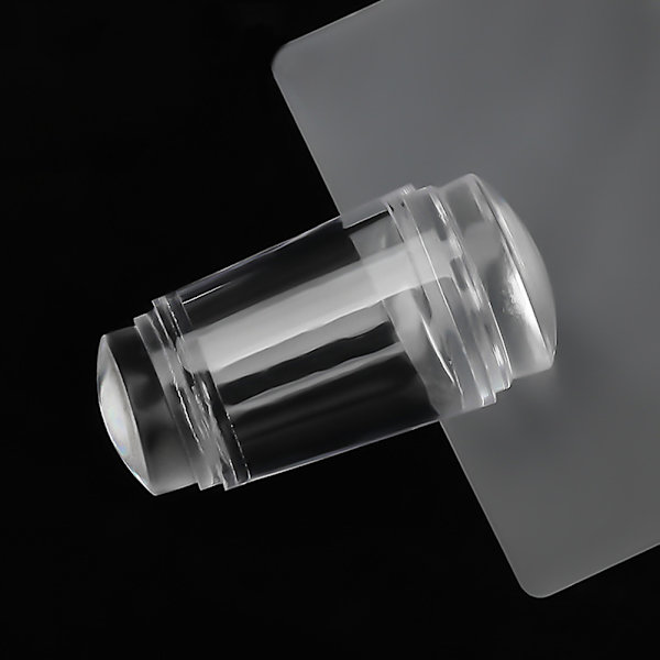 Silikon Negle Stamper Klar Fransk Spids Silikon Stempling Gele med Skraber Fransk Manicure Stempling Værktøj