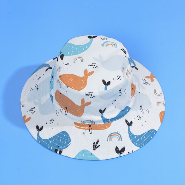 Unisex Babyhatt, Solhatt for Småbarn, Fiskehatt, Strandhatt, Stjernehatt, Sommerhatt, UV-beskyttelse UPF 50+