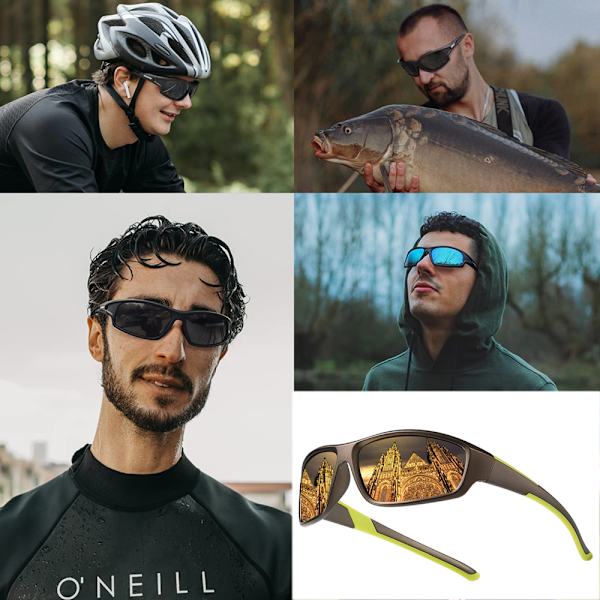 Polariserade sportglasögon för män körning cykling fiske sol