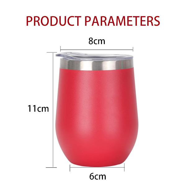 Isoleret Vandflaske BPA Fri Lækagesikker Varmt Koldt Rustfrit Stål Isoleret Kande til Rejser Udeliv Hjem 12oz 360ml Rød 12oz