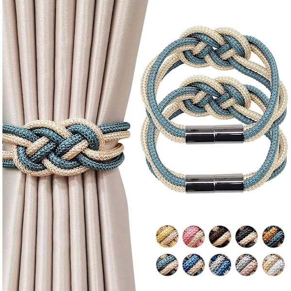 2-pakks sterke magnetiske gardinholdere - oppgradert nordisk enkel stil