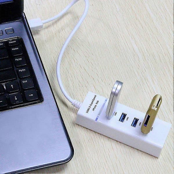 Hi-speed 4 Port Usb 3.0 Multi Hub Splitter Expansion 5gbps Adapterkabel För Stationär PC Laptop(svart
