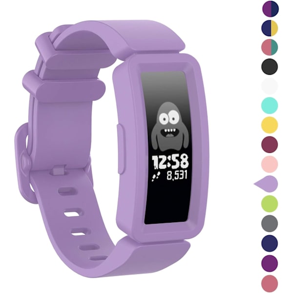 Kompatibel med Fitbit Ace 2 Bånd til Børn 6+, Blød Silikon Br