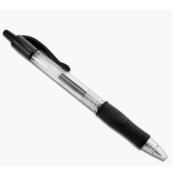 (12-pack) Infällbara kulspetspennor Medium Point Click-pennor