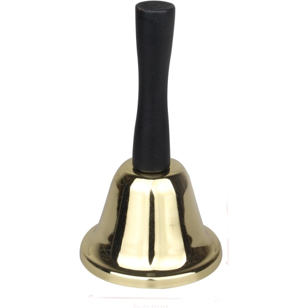 Small Metal Hand Bell for Service, School, Restaurant or Games, Gold