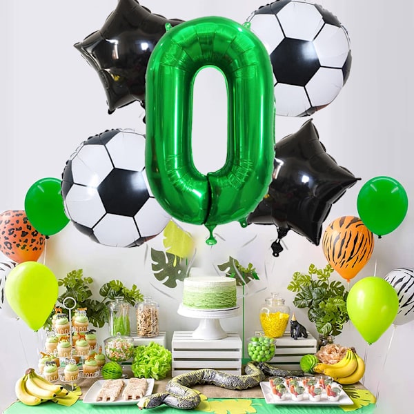 Gigant, Ballon Nummer, Balloner Til Fødselsdage, Fodbold Dekorationer