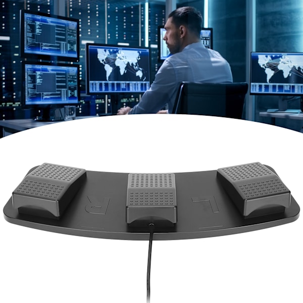 USB Triple Foot Switch Pedal Multifunktionell Mekanisk Switch Foot Switch Pedal för att Spela Spel Fabriks Testning