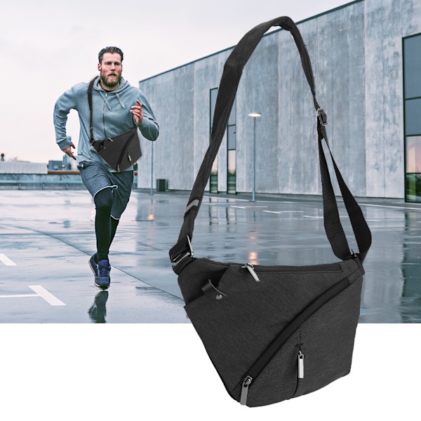 Canvas Sport Sling Utomhus Enkel Axelväska Vattentät Ryggsäck