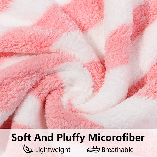 2-pack mikrofiberhårhandduk wrap turban, snabb torkning av hårtorkning till