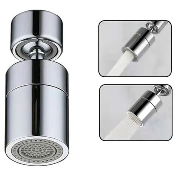 1 stk. Messing Svivel Kranlufter 2 Moduser Justerbar Spraylufter Kranbesparende