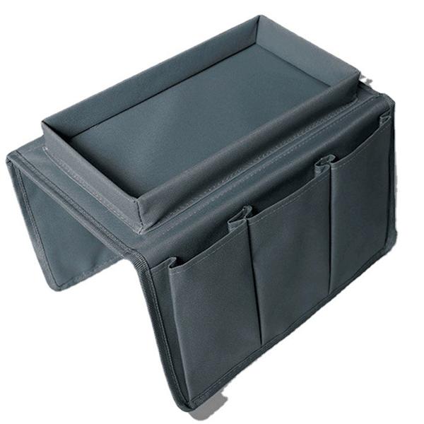 Sofa Bakke Foldbar Arm Opbevaring Holder Bord 600D Oxford Klud Sidelommer til Sofa