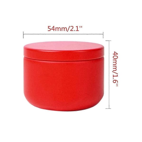 12 stk 54x40mm Rund Blikkboks Te-bokser Matbeholder For Løs Te, Kaffe, , , Bærbar St