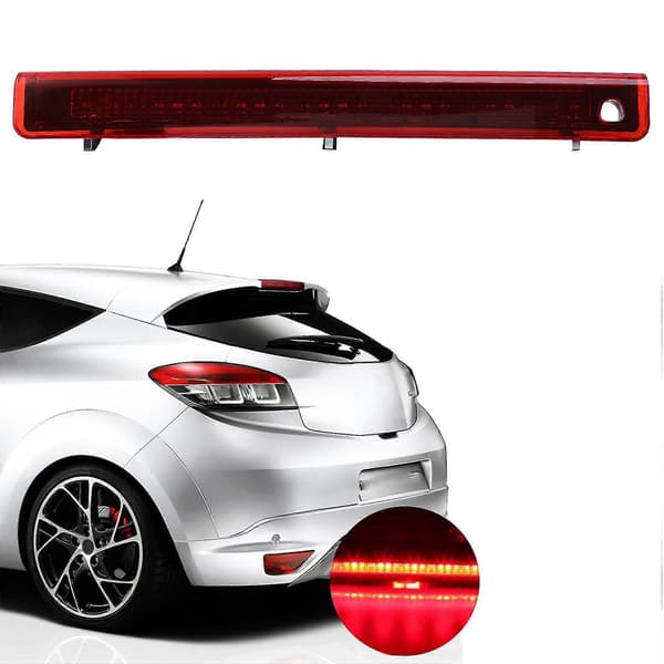 Kolmas 3. jarruvalo, Led-jarruvalo Hatchback Mk3 2008-2016 takavalolle, punainen kuori