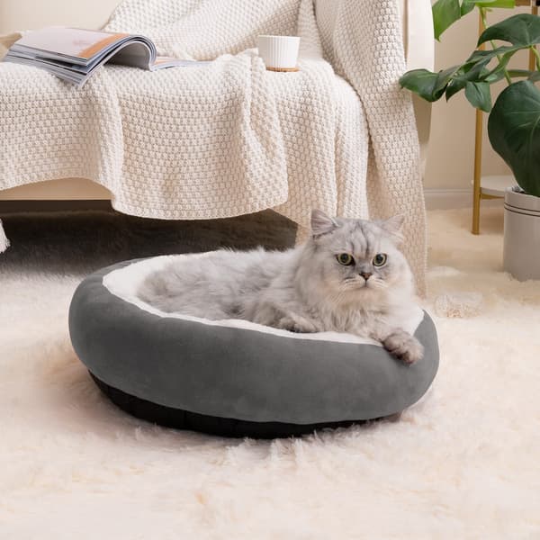 Amazon Pop Pyöreä Lämmin Lemmikkikennel xs Tummanharmaa