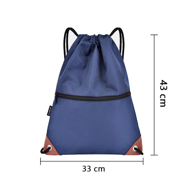 Dragkedja Ryggsäck Väska Sport Gym Säckpack