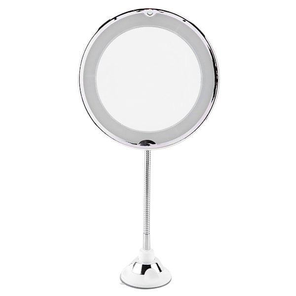 5x Förstorande LED-glas Resesminkspegel Justerbar Toalettbordsspegel